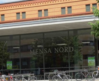 Mensa Nord der HU Berlin, Eingang